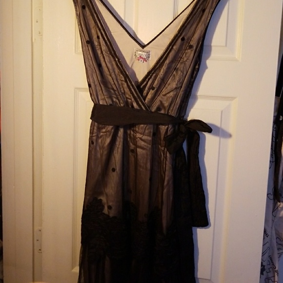 yoana baraschi blue lace dress Anthropologie Yoana Baraschi + Olivia Wilde Teal Lace Dress Size 4